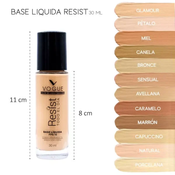 base liquida resist vogue