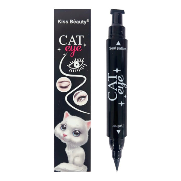 Delineador cat eye kiss beauty